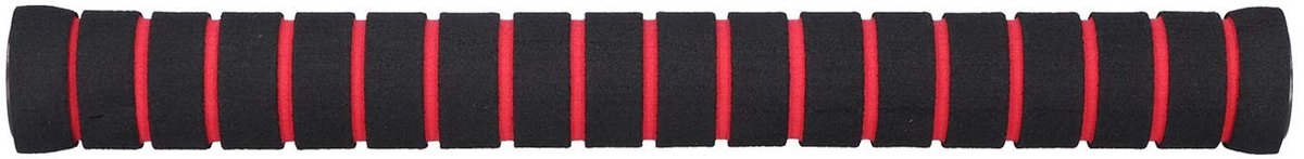Dailygoods- Halterverbindingsstang 40 cm - Halter - Barbell - Gewicht - Fitness Accessoire - PP-kunststof + Spons - Zwart/Rood - Gewichtheffen