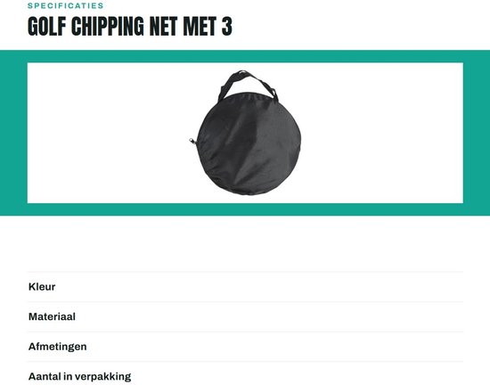 Chippen Golfnet - 3-laags ontwerp - Draagbaar voor Binnen/Buiten - Duurzaam ABS-materiaal - Vaardigheden verbeteren - Snelle installatie - Golf oefennet — afbeelding 2