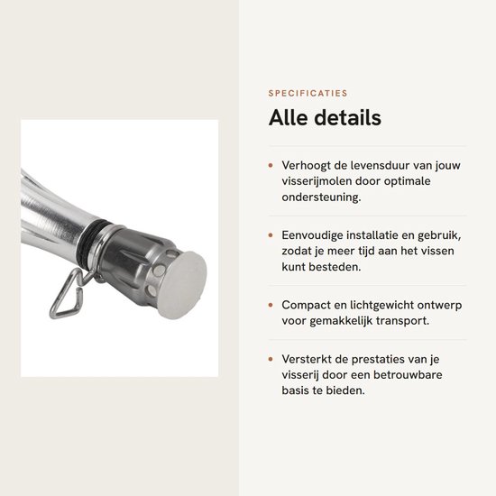 Dailygoods- Vismolenstandaard - Aluminiumlegering - Balancer voor Vismolens - Duurzaam - Lichtgewicht - Eenvoudige installatie - Vissysteem van Dailygoods — afbeelding 2