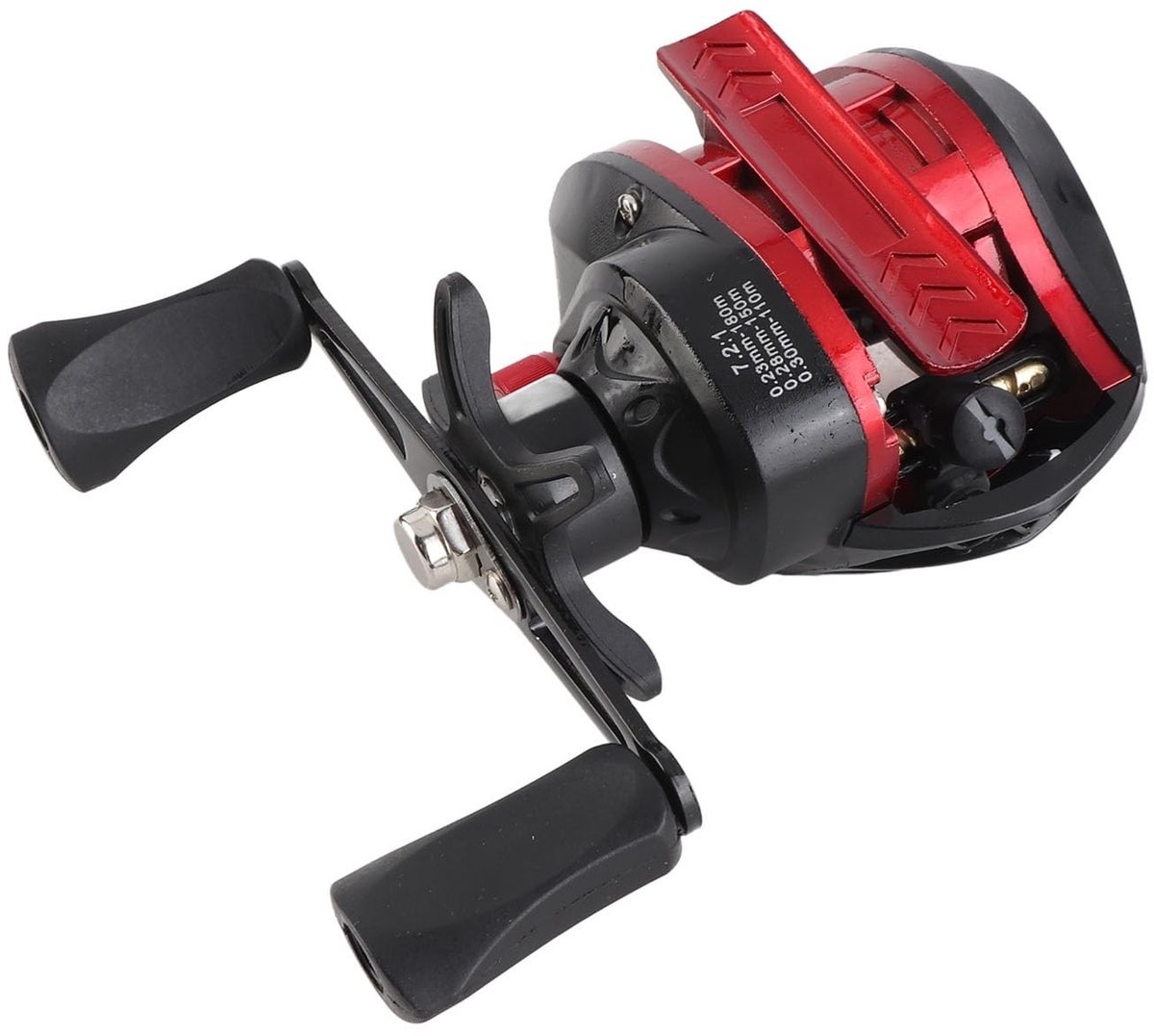 Dailygoods- Baitcasting-molen Ultralicht - Metalen Vismolen - 7,2:1 Overbrengingsverhouding - 8 Kg Remkracht - Voor Zoutwater/Zetwater - Ideaal voor IJsvisserij