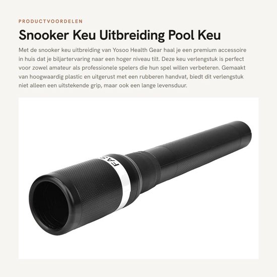 Allecto - Biljart Pool Cue Extender - Keu Verlenger - Hoogwaardig Kunststof - Pool Biljart Benodigdheden - Snooker Accessoire - Voor Poolliefhebbers van Allecto — afbeelding 5
