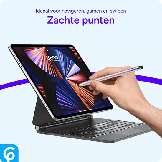 SBG Universele Stylus Pen Met Zachte Punt en Precisie Punt Roze Goud van Merkloos — afbeelding 4