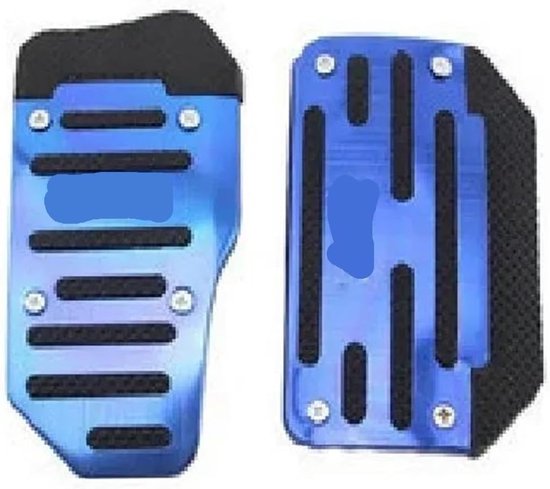Antislip Pedalenset - Auto Pedalen Set - Verbeteren Rijveiligheid - Universele Pasvorm - 3 Delig - Blauw — afbeelding 5