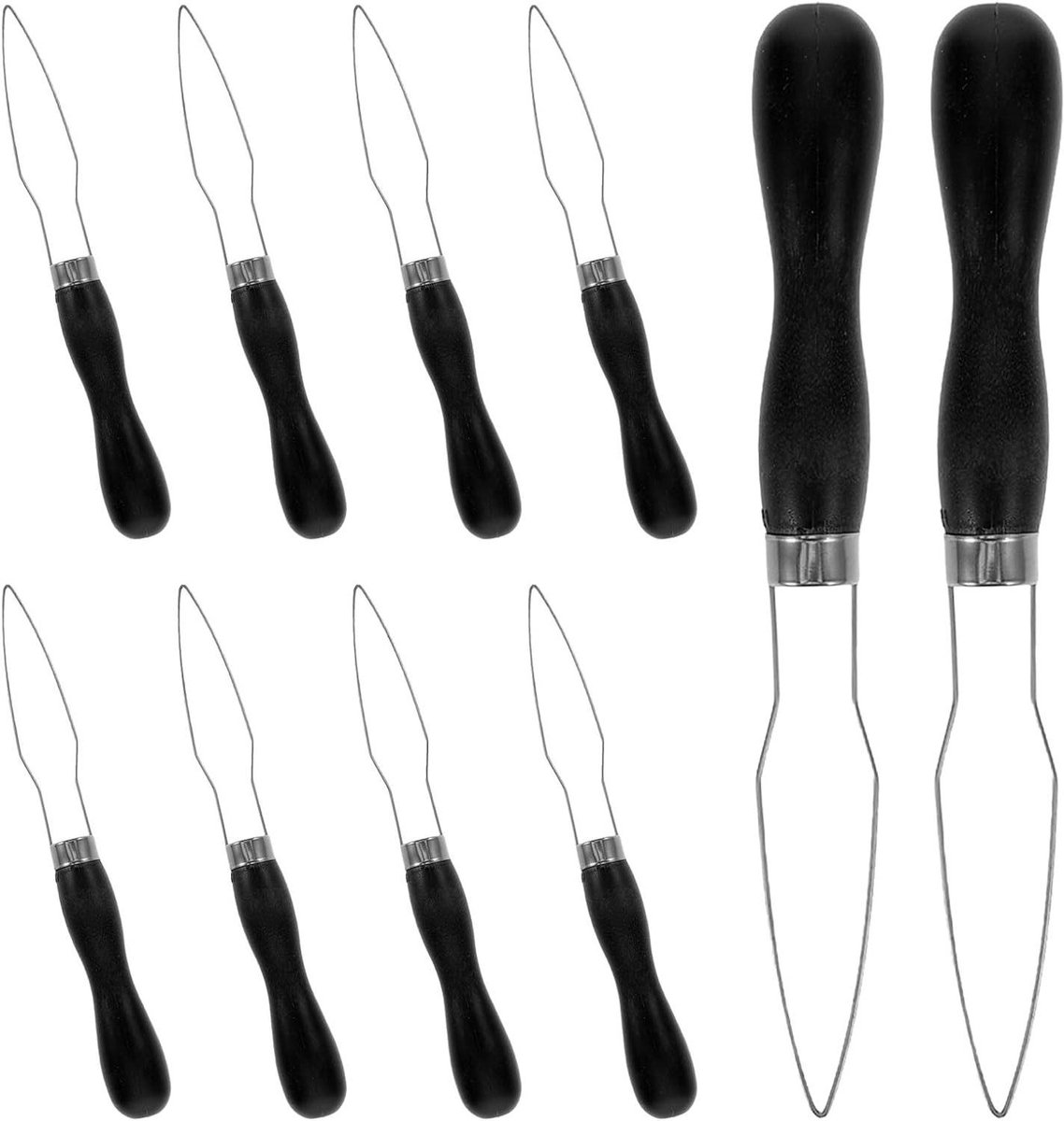 Knoophulpmiddel Set - Aankleedhulp Knoop - Kleding Aankleden - Ergonomische Handgreep - 10 Stuks - Zwart