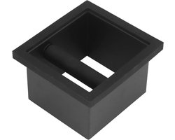 Koffieklopbox - Koffiedikbak - Espresso Bereiden - Roestvrijstalen Constructie - 19 x 18 x 13 cm - Zwart