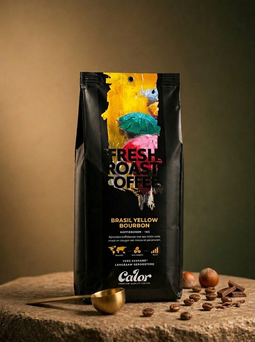 Calor Brasil Yellow Bourbon - Koffiebonen 1 kg - 100% Arabica - Mild