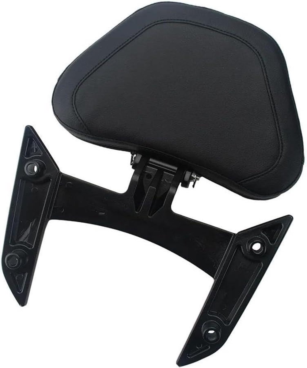 Motorfiets Rugleuning - Passagierskussen - Comfortabel Reizen - Waterdicht PU-leer - 1000 Gram - Zwart