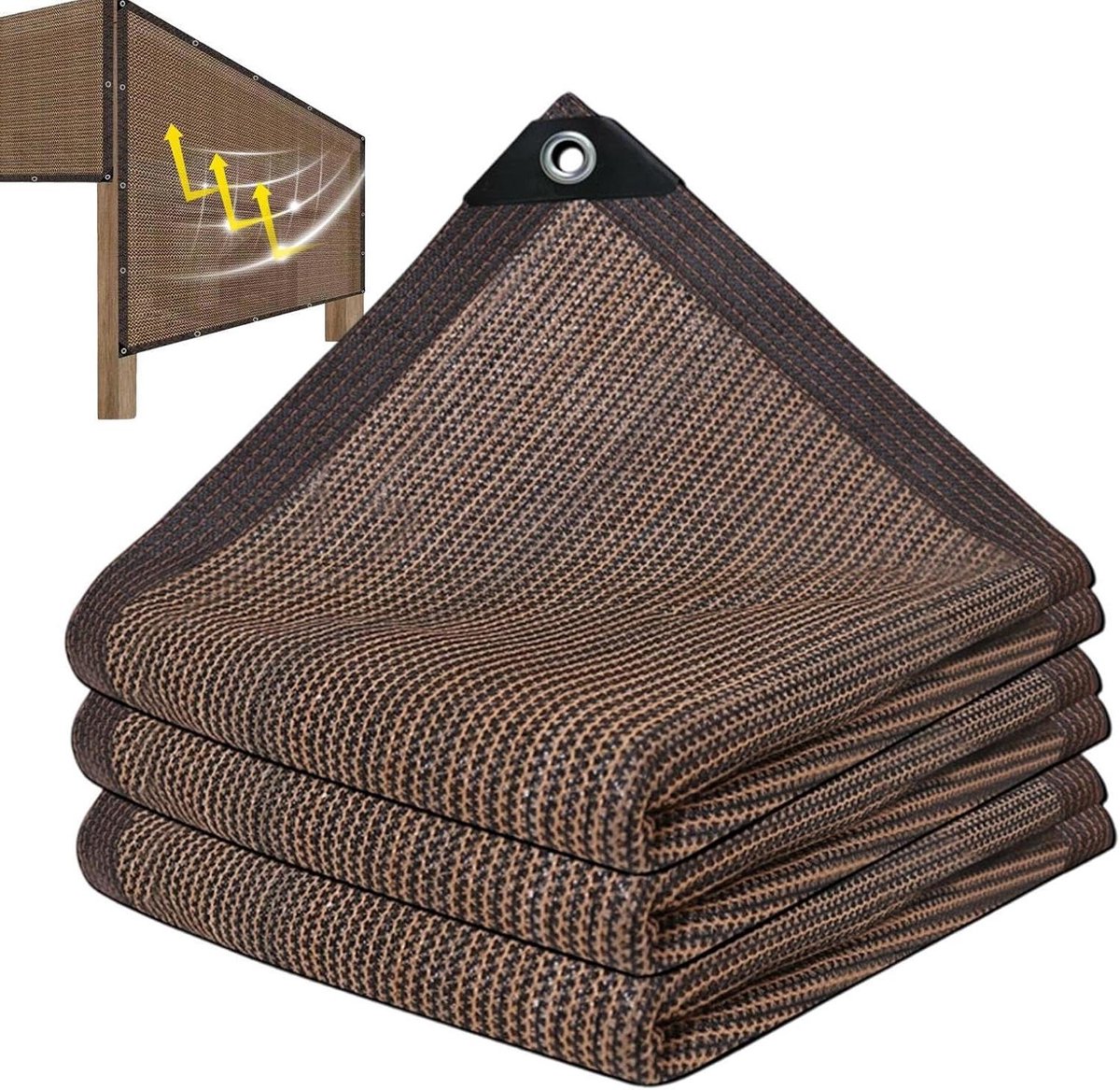 Buiten Zonnescherm - Terras Zonwering Gaas - Schaduw Creëren - UV-blokkerend Gaas - 400x600 cm - Stijl C