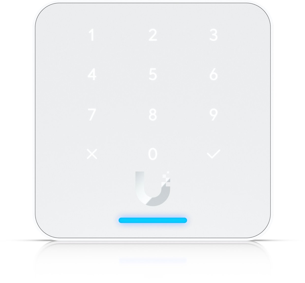 UBIQUITI UA-G3-FLEX-W COMPACT INDOOR/OUTDOOR NFC CARD READER WITH KEYPAD, WHITE