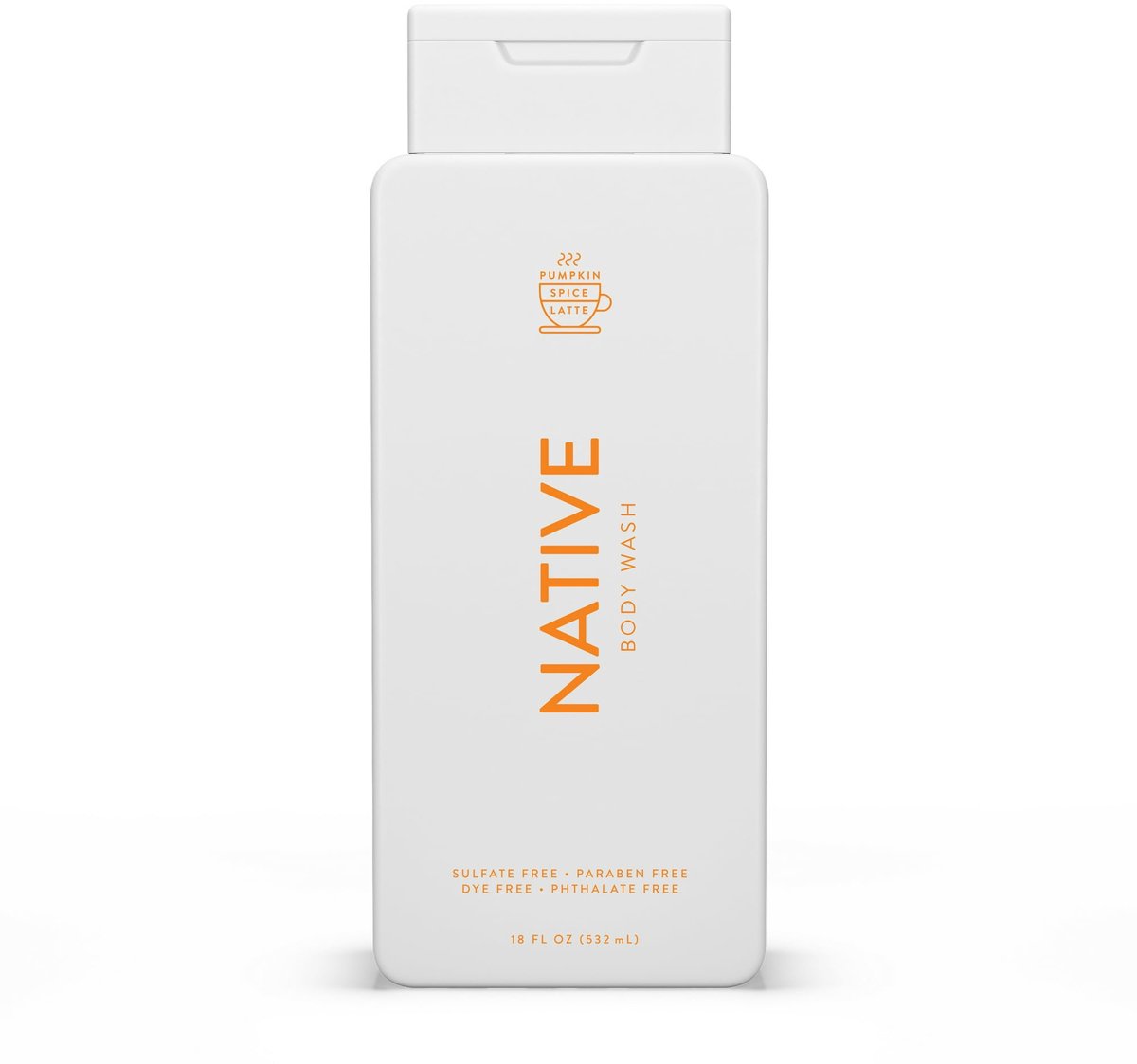 Native Body Wash Pumpkin Spice Latte – Sulfaat- en Parabenenvrij – Voor Dames en Heren – 532 ml