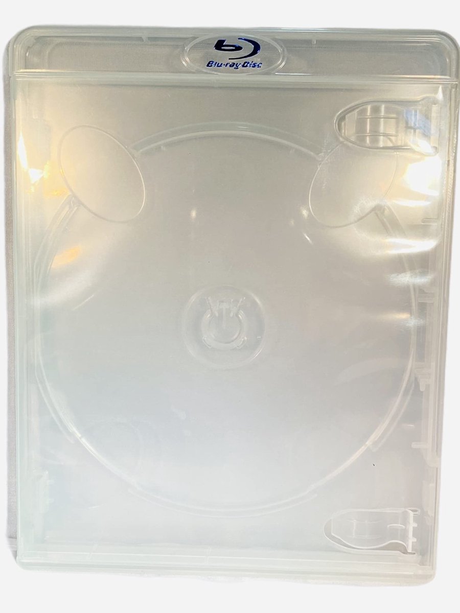 Dailygoods- Blu-ray Pouch - 25 x 14mm - Vervangingshoes - Schokbestendig - Duurzaam - Met Inlay voor Cover - Bluray Case