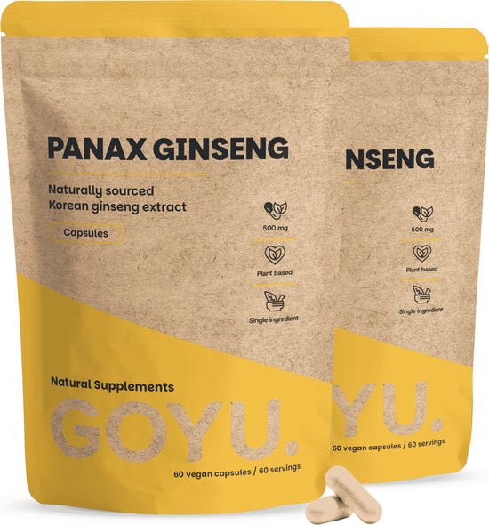 GOYU® - Panax Ginseng Extract Capsules 500 mg Combipack 120
