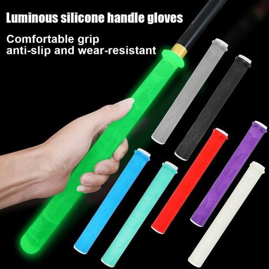 Dailygoods- Hengelhandvat Antislip - Siliconen Hoes - Bescherming voor 13mm-37mm Visstokken - Slijtvast - Nachtlichtfunctie - Verbeterde Grip - Hengelgreep van Dailygoods — afbeelding 2