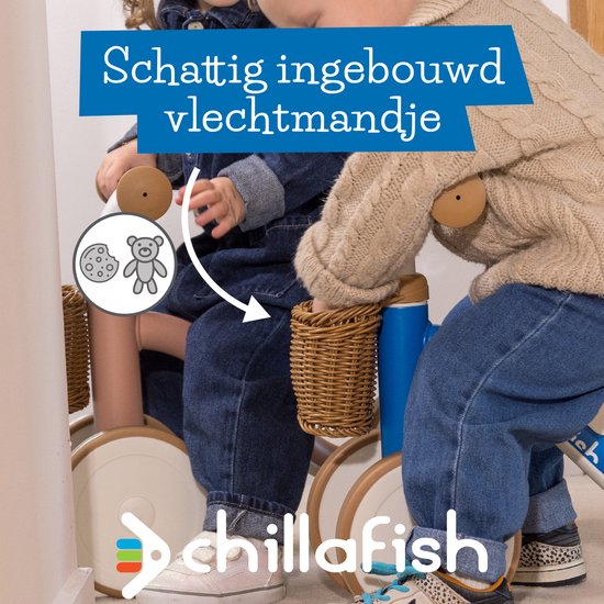 Loopfiets Handvat Chillafish Loopfiets 1 jaar voor jongens en meisjes met mandje ...