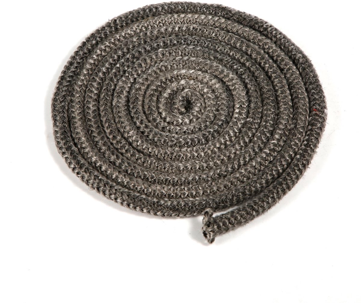 Dailygoods- Deurpakkingen Stevig Glasvezel - Kachel Deur Pakking 8mm x 4m - Afdichtings Touw - Vervanging Houtkachel - Open Haarden - Duurzaam Materiaal - Haardtouw