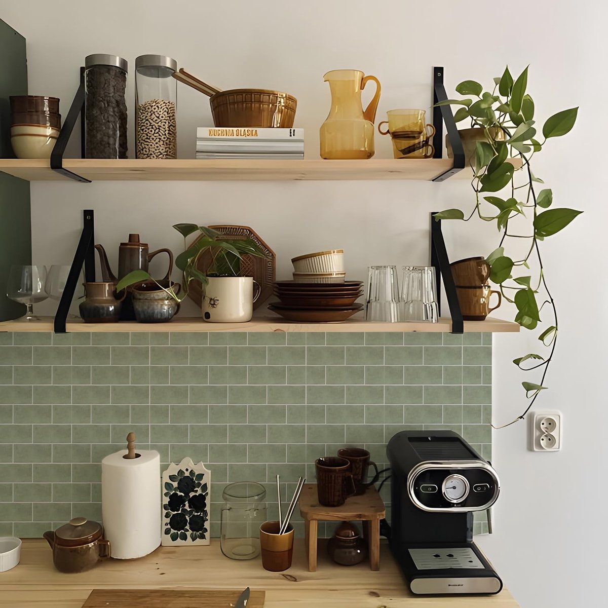 Dailygoods- Tegelsticker Zelfklevend - Set van 25 - 15x15 cm - Voor Badkamer/Keuken - Eenvoudig aan te brengen - Verwijderbaar zonder resten - Muursticker