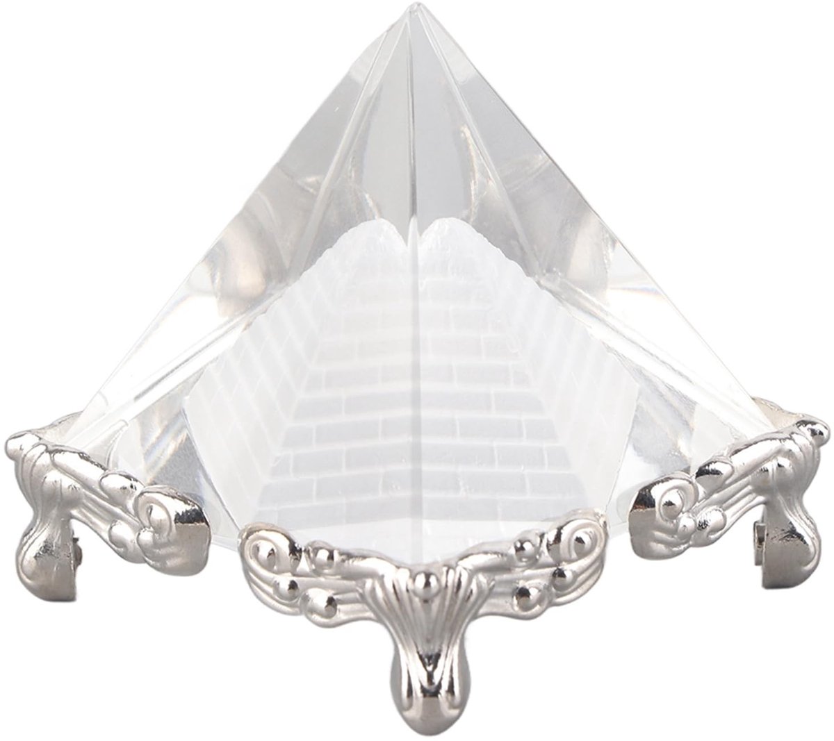 Dailygoods- Kristallen Piramide - Decoratieve Kunstkristal - Energieversterker - Wellness Geschenk - Hoogwaardig Kristal - Delicaat Vakmanschap - Decoratie