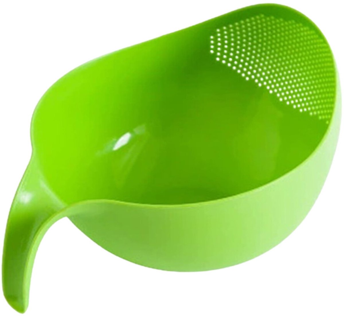Rijstwasser, gerstfilter, groente- en fruitwasgereedschap, met handvat, groen