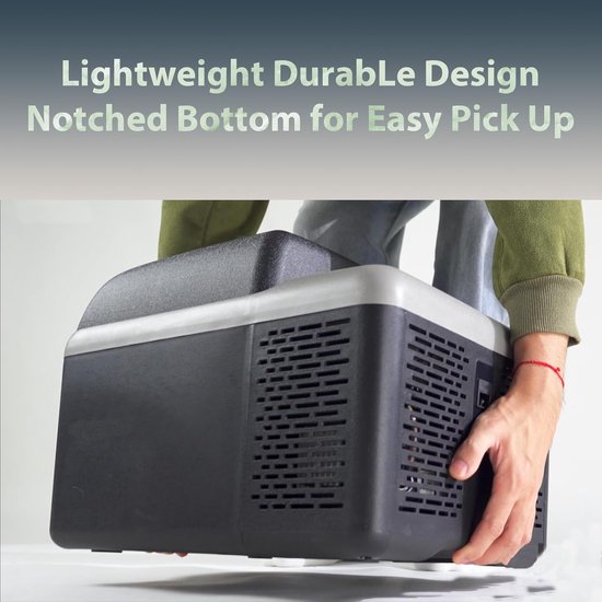 Elektrische koelbox 12L - mini compressor koelbox en vriesbox 12V - draagbare autokoelkast voor camping, auto, camper, vrachtwagen en boot - met USB-aansluiting — afbeelding 4