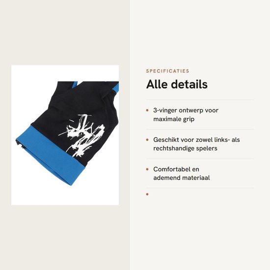 Dailygoods- Biljarthandschoenen 3 Vingers - Biljarthandschoen Linkshandige - Biljarthandschoen Rechtshandige - Snooker - Pool - Voor Volwassenen - Cue Handschoenen van Dailygoods — afbeelding 2