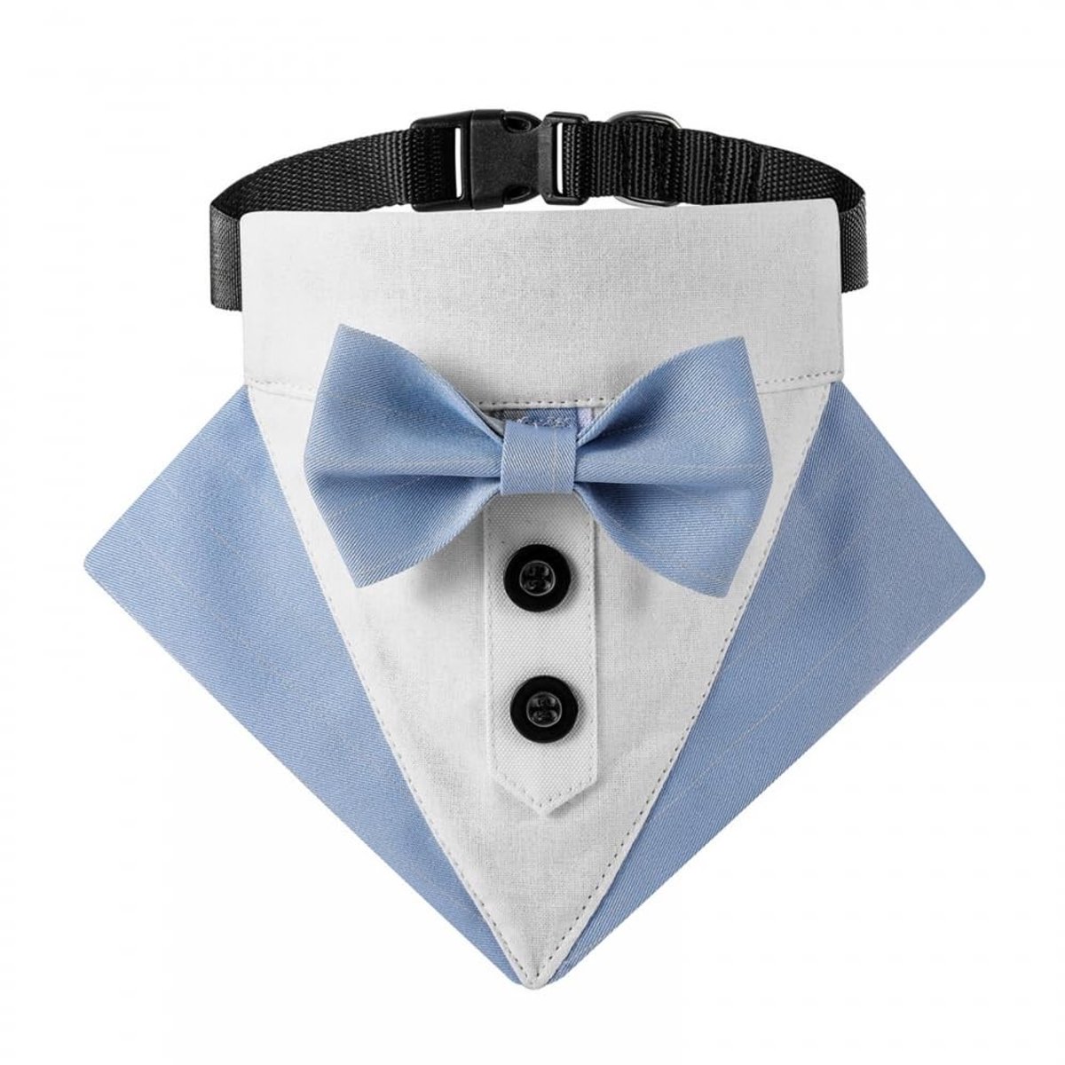 Dailygoods- Hond Smoking Kraag Verstelbaar - Hondenhalsband - Bowtie Kraag - Polyester/Nylon - Formele Gelegenheden - Comfortabele Pasvorm