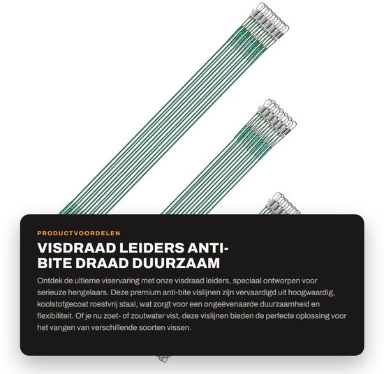Visdraad - Anti-Bite - Rvs - Trace Leaders - Vissen - Leiders - Geschikt voor Hengelsport - Rood - Draad Lijn Leider met Rolling Swivels en Snaps 15/20/25Cm. — afbeelding 4
