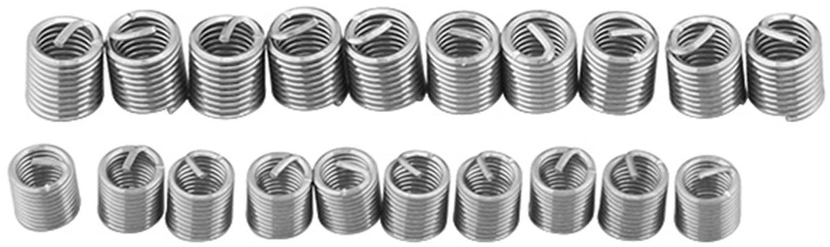 Dailygoods- Gewindereparatieset 60 Stuks - Roestvrij Staal - Draadschroefmof - Herstelset - Slijtvastheid Verbeteren - Versterk Verbindingssterkte