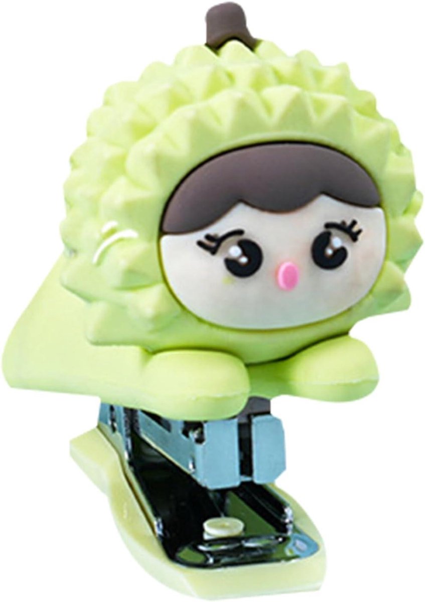 Mini Nietmachine - Schattige Nietmachine - Papier Organiseren - Cartoon Vorm - 9 x 8 x 5 cm - Groente