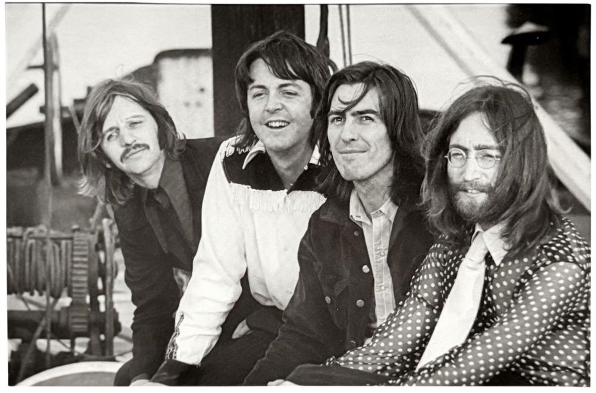 The Beatles - 1969 Photo Sticker - Zwart/Wit