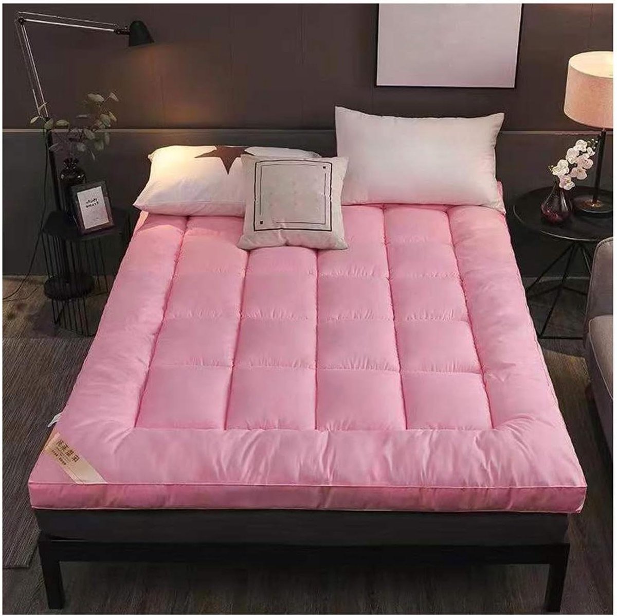Draagbare Japanse vloermatras - opvouwbare futonmat voor eenpersoons/dubbel gebruik Volledige grootte 100x200 cm ruimtebesparende beddengoedoplossing (kleur: B)