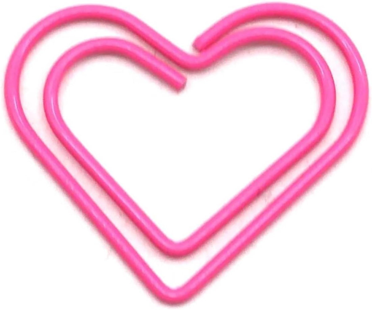 Hart Paperclips - Kantoorclips - Bestanden Organiseren - Schattige Vorm - 40 Stuks - Roze