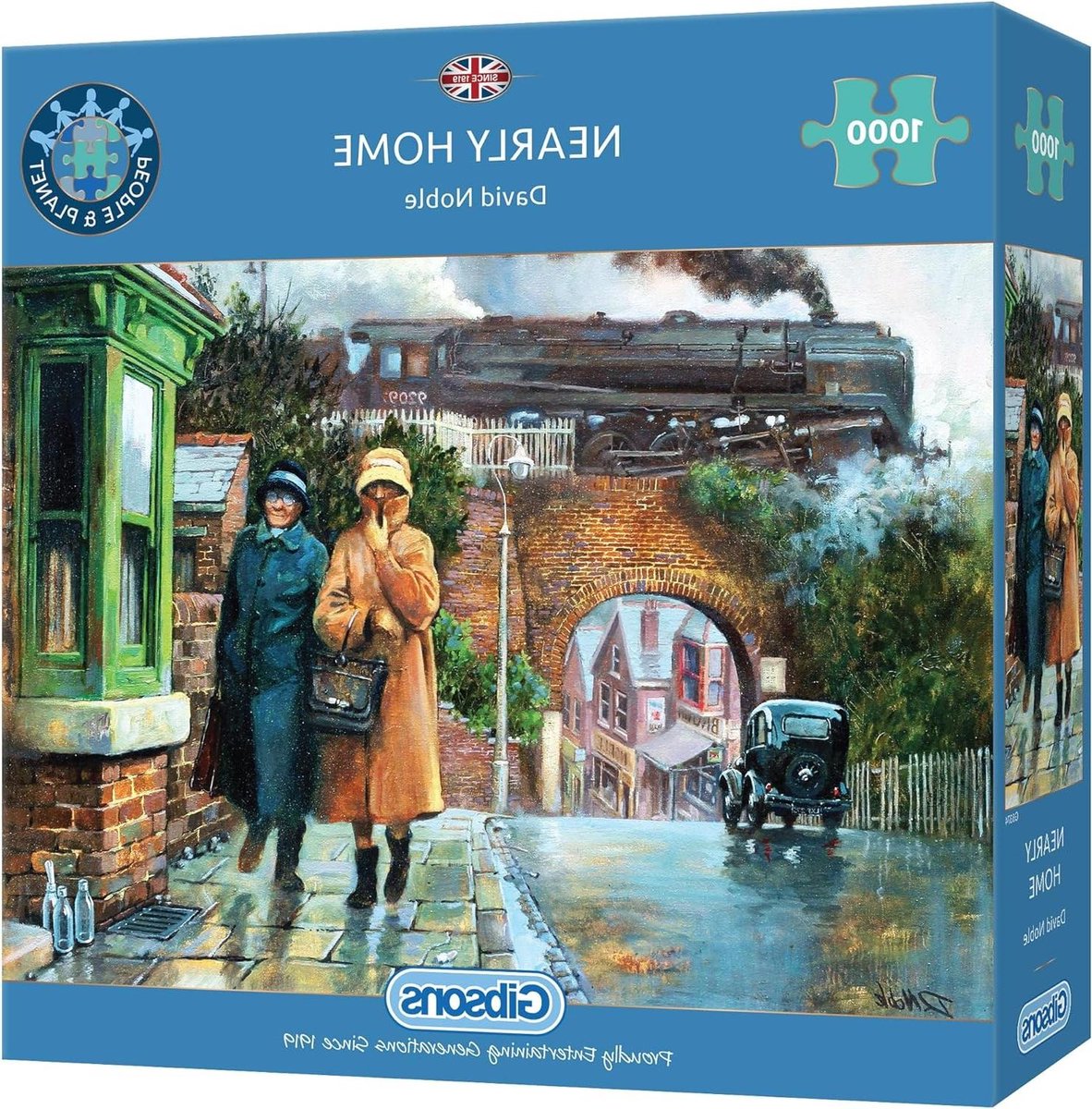 Kerstpuzzel - Legpuzzel - Ontspanning - 100% gerecycled karton - 68 x 49 cm - Multicolor