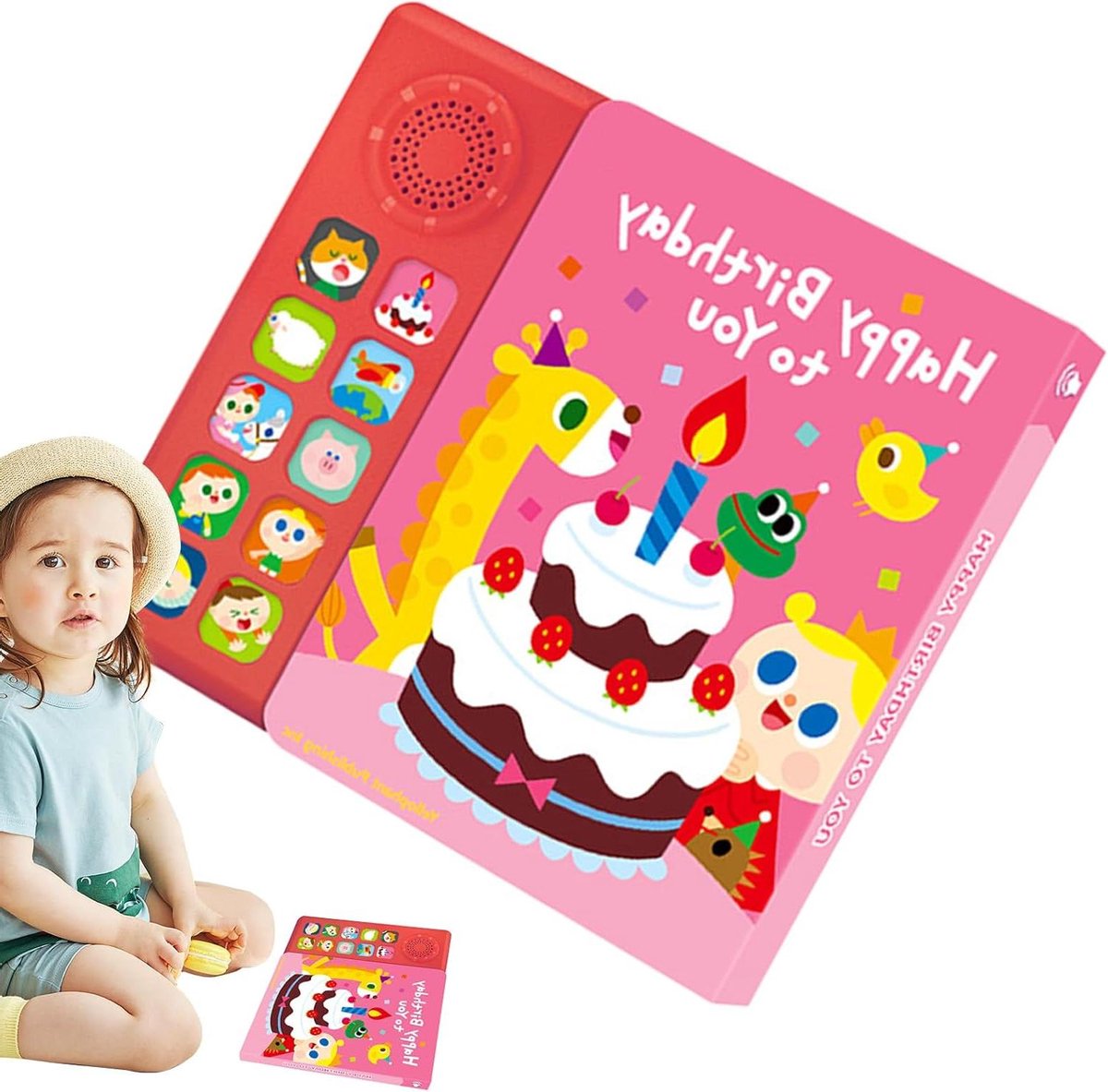 Interactief Muziekboek - Kinderliedjes Boek - Engels Leren - 10 Bekende Liedjes - 23 x 21 cm - Meerkleurig