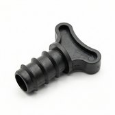 Barbed Eindstop Slangtule Ø16 mm - Afsluiter voor Druppelslang & Tyleenslang - T-greep - UV-bestendig - 10 Stuks