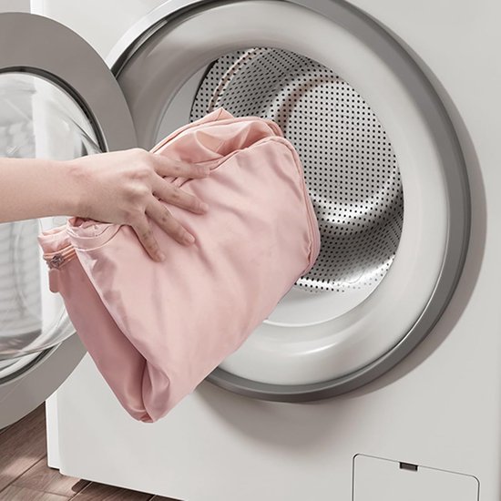 Opbergzakken Dekbed - Ruimtebesparend Kleding - Efficiënt Ordenen - Platte Bodem Verticale Grip - 25x20x6 cm - Roze — afbeelding 4
