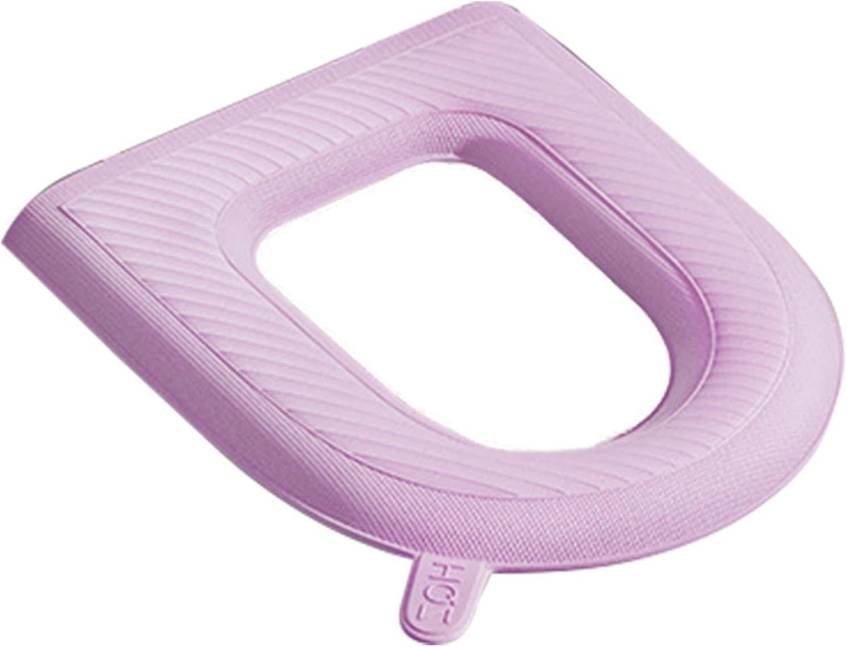 Toiletbrilhoes - WC kussen - Hygiënisch reizen - Waterdicht EVA materiaal - 43 x 39 cm - Roze