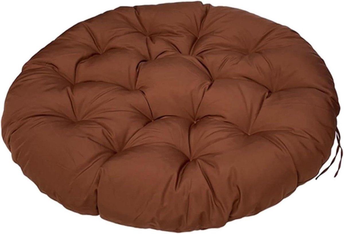 Ronde Stoelkussens - Zitkussens Tuinkussens - Comfortabel Zitten - Zelfnivellerend - 70x70cm - Koffiebruin