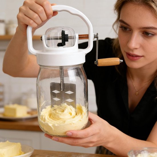 Handmixer Glas - Keuken Garde - Verse Boter Maken - Hittebestendig Reservoir - 1500 ml Capaciteit - Meerkleurig — afbeelding 2