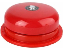 Elektrische bel van roestvrij staal met een geluidssterkte van 100 dB, 6 inch (15 cm) interne slag, geschikt voor brandalarmen, noodevacuatie, school- en treinstationalarmen (24V).