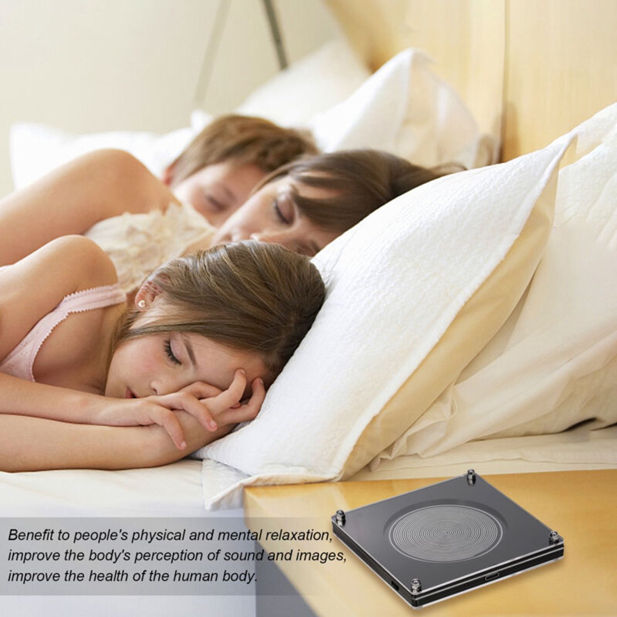 Schumann-resonantie ultra-lage frequentie pulsgenerator audioresonator, DC 5V 7,83Hz, voor ontspanning en slaap, verbetert de waarneming van geluid en beelden door het lichaam.