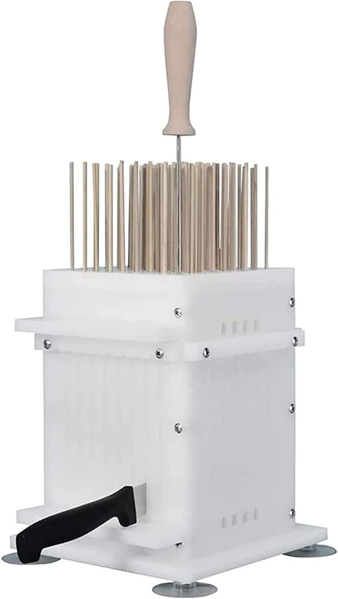 Kebab Maker - Spiesjes Tool - Outdoor Grillen - Efficiënt en Snel - 81 Spiesjes - Wit