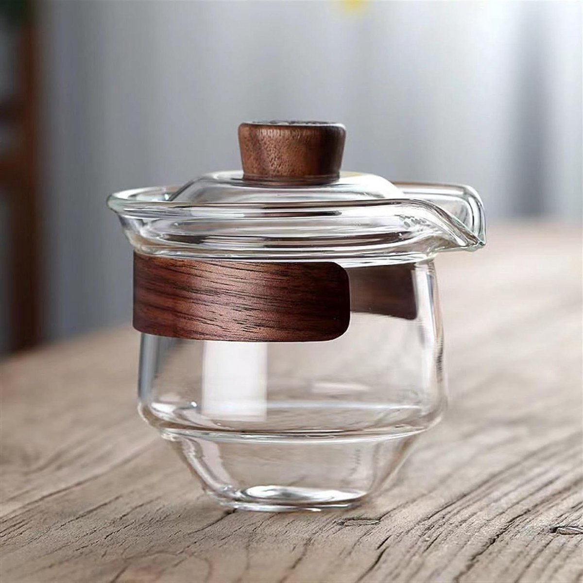 Thee Set - Gaiwan Kop - Thee Zetten - Hittebestendig Glas - 200ml Capaciteit - Transparant