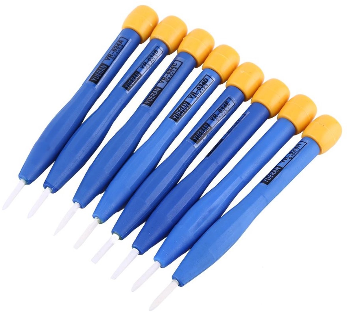 Dailygoods - Dailygoody - Frequentieschroevendraaier - 8-delige set - Antistatisch en duurzaam - Kunststof - Voor circuitaanpassing - Geschikt voor elektronica -