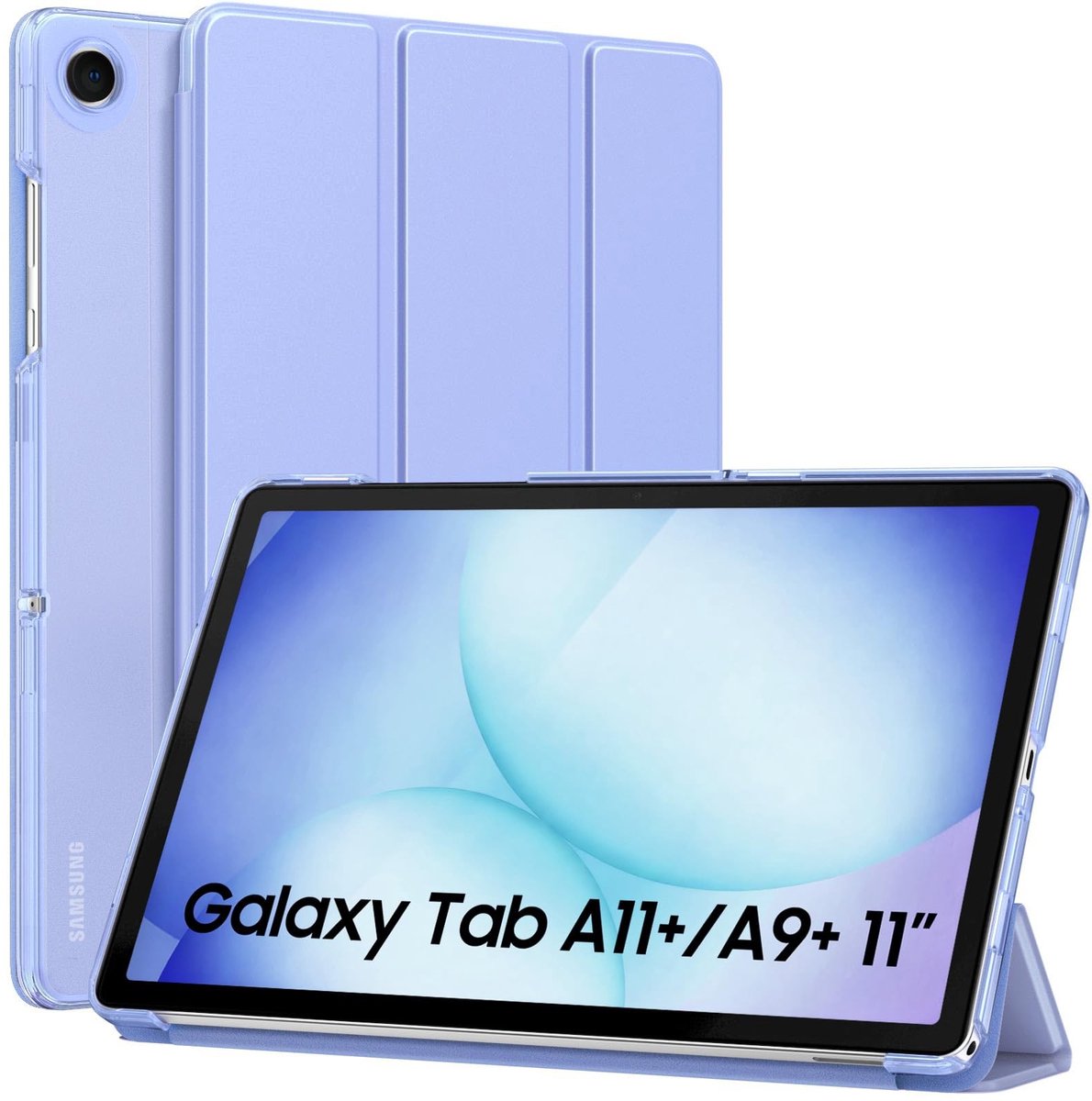 Dailygoods - Innovra - Cosensi - Dailygoods - Slimme Hoes voor Galaxy Tab A11+/A9+ 2023/2025 met Auto Wake/Sleep Lavender