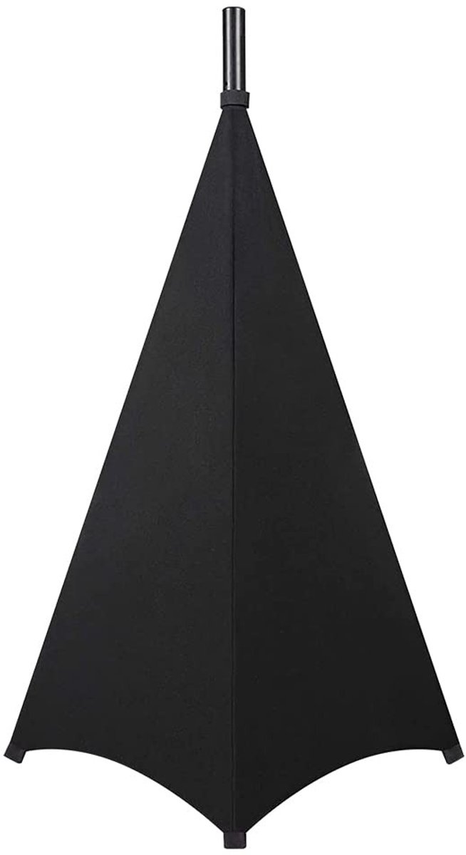 Dailygoods - Dailygoody - Luidsprekerstandaard - Statiefhoes - Elegante uitstraling - Zwart - Beschermhoes - 360 graden kabelbeheer - Geschikt voor DJ's - 1 Pakket