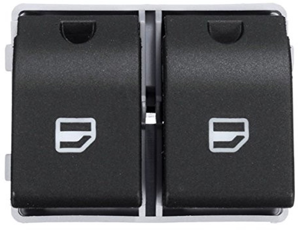 Dailygoods - Dailygoody - Electric Window Regulator Switch - Voor VW Polo 9N - Betrouwbare bediening - Zwart - Geschikt voor Seat Ibiza - 4-pins aansluiting