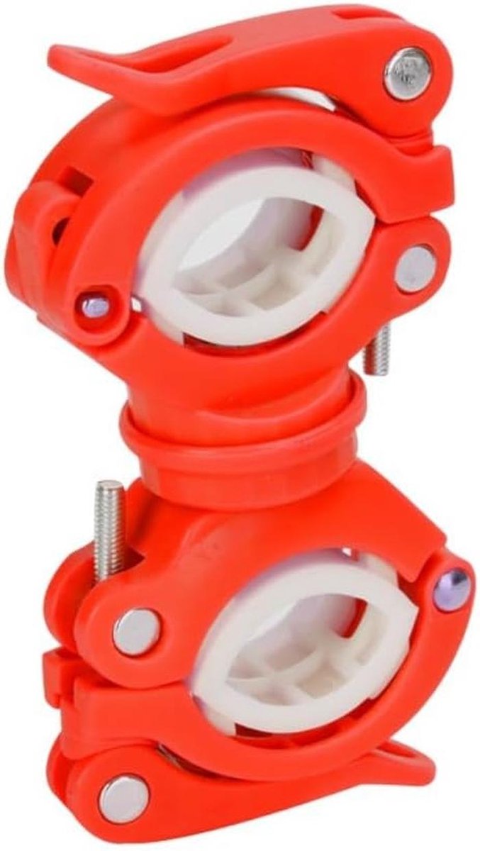 Fiets Zaklamp Houder - Fietsaccessoire - Veilig Fietsen - 360 Graden Rotatie - Past 18-38mm - Zwart — afbeelding 2