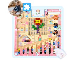 Mauzek® Magnetisch Doolhof Fantasie – Montessori speelgoed – Houten speelgoed – Magneet spel – Sensorisch speelgoed – Reisspeelgoed – Peuter speelgoed – Kinderspeelgoed – Voor onderweg – Educatief spel – Meisjes – 3 jaar – 4 jaar – 5 jaar – 6 jaar