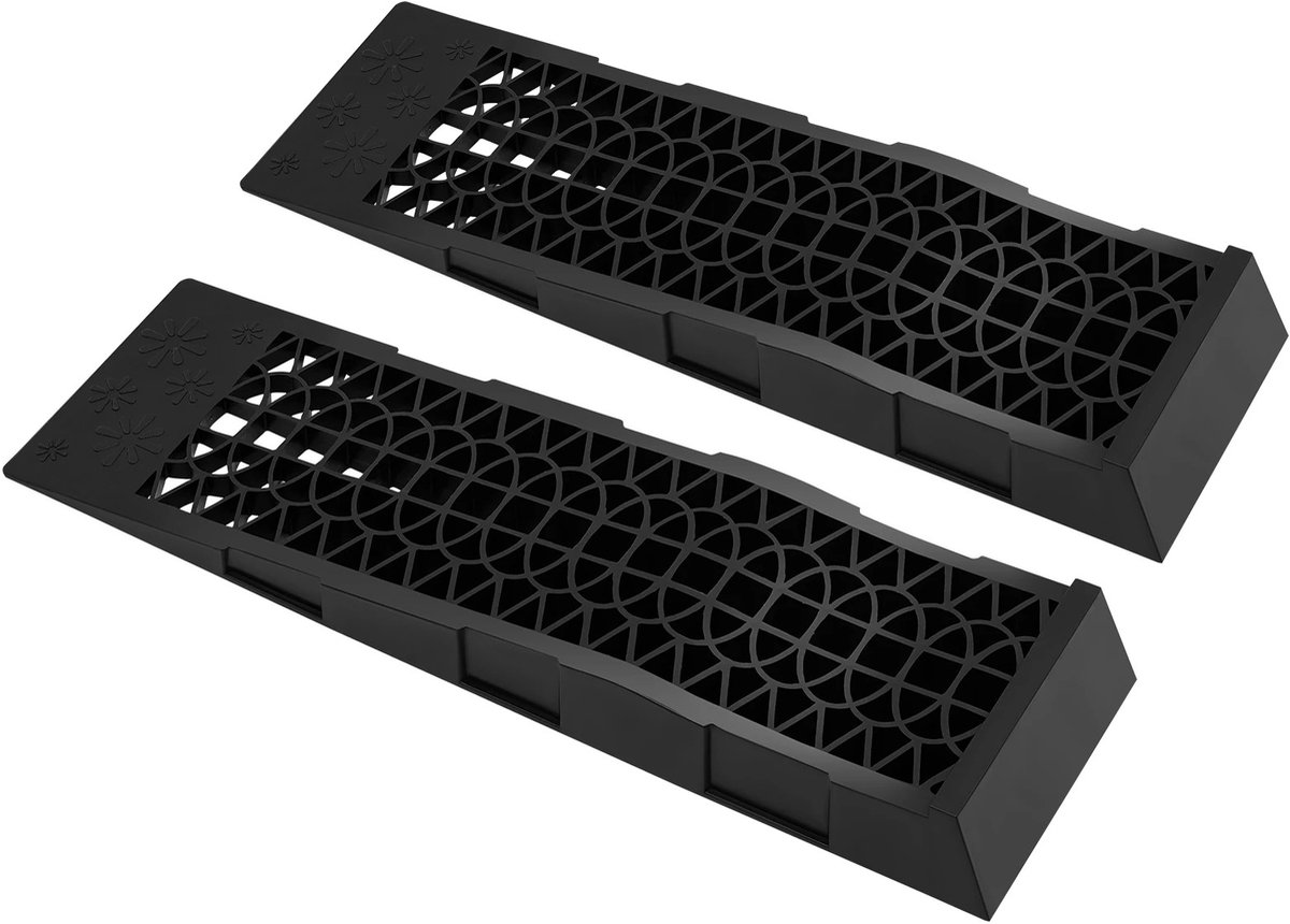NordHaus Auto Oprijplaten - Autohellingen - Laadwiggen Set van 2 - Draagvermogen 3 Ton - 69,8 x 20 x 7,8 cm