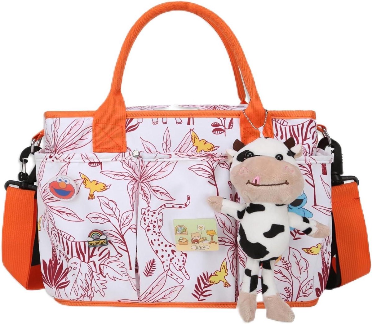 Baby Verschonings tas - Draagbare Luiertas - Reizen met baby - Waterdicht Oxford Doek - Grote Capaciteit - Grijs